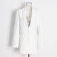 Costume femme style européen et américain, col en V, dos nu, couleur unie, petit