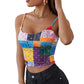 Women's Pit Strip Print Strapless Tube Top
