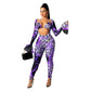 Digital Printed Two-piece Suit Female