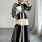 Printed Pleated Stylish Lace-up Casual Plus-size African Dress