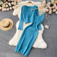 Vintage Cropped Top Sling V-Neck Dress Stacked Two Piece Suit