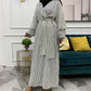 Muslim Fashion Large Women's Heap Sleeves Slim Fit Dress