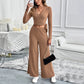 Solid Color Texture Basic All-matching Ladies Two-piece Set