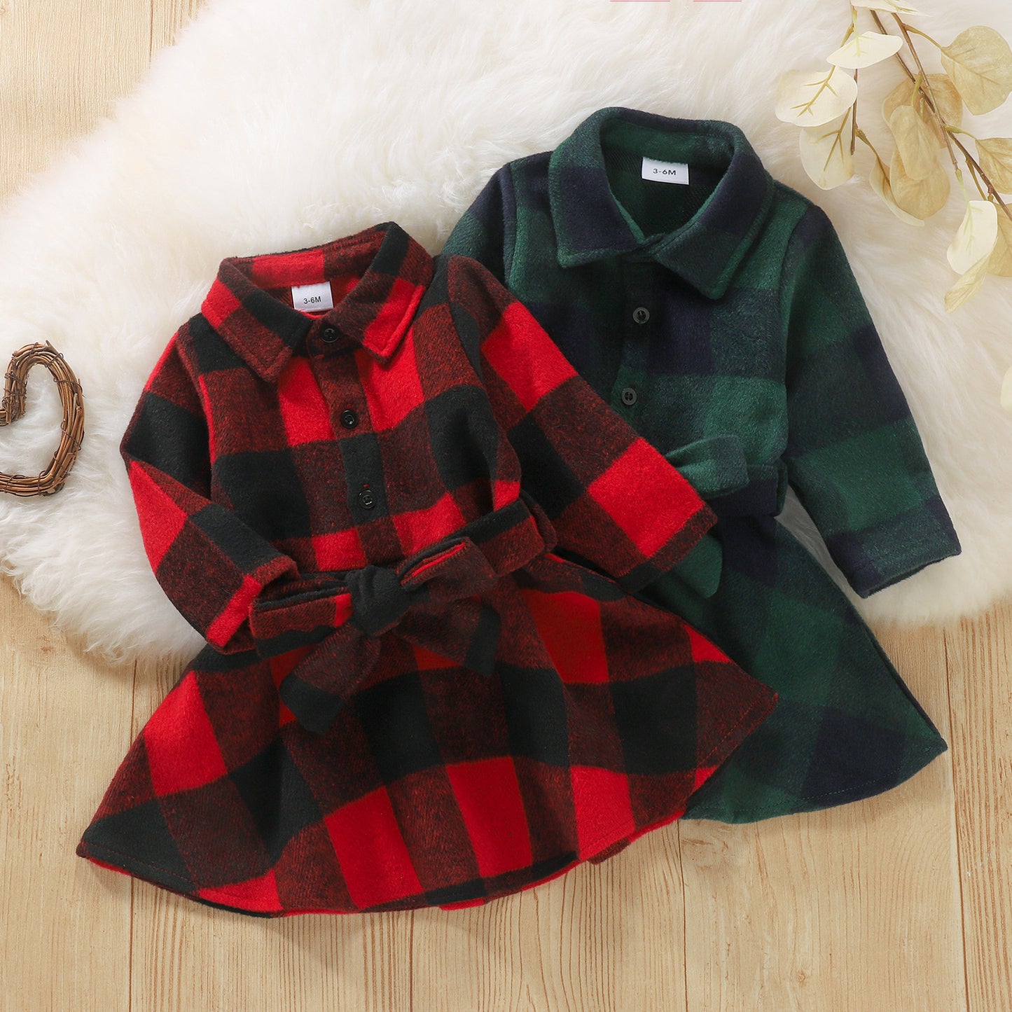 Black And Red Plaid Baby Dress