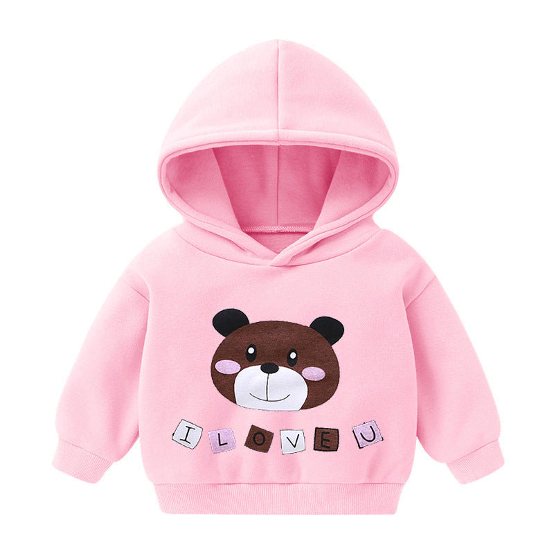 Pull à capuche et vêtements à manches longues en cachemire pour enfants, garçons et filles