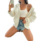 Leisure Loose Zip Cardigan Hooded Coat