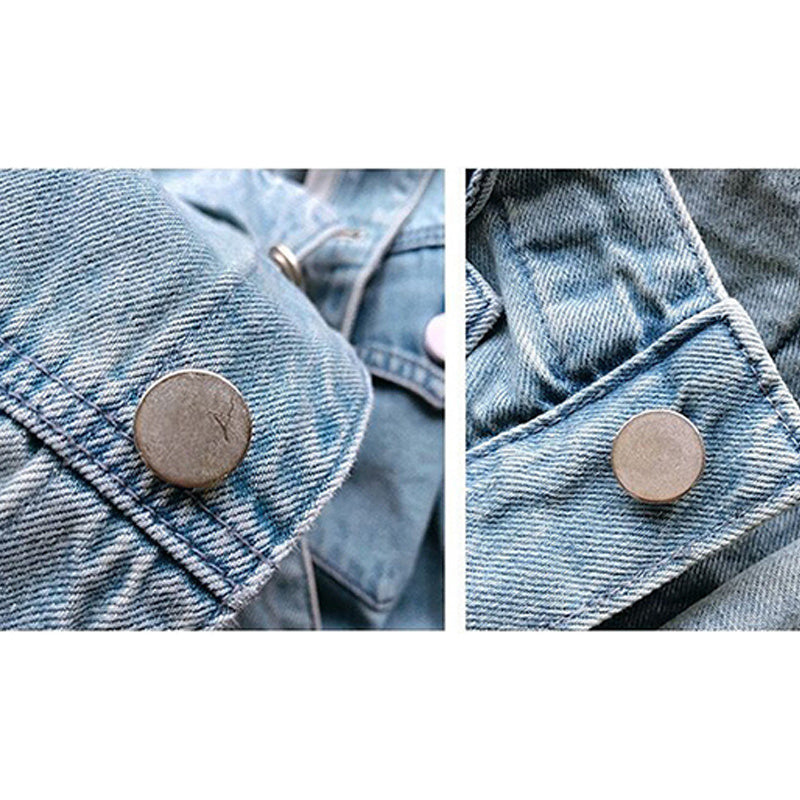 Women's Contrast Color Stitching All-match Thin Denim Jacket