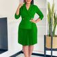 New Fashion Elegant Suit Collar Solid Color Pleated Dress