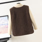 Gilet en peluche polyvalent pour l'automne et l'hiver