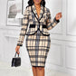 Womens Minimalist Blazer And Skirt Set