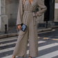 Lady Temperament Noble One-piece Long Sleeves Trousers