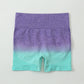 Short de yoga rayé taille haute, pantalon moulant pour femme, leggings de sport, de course à pied et de fitness