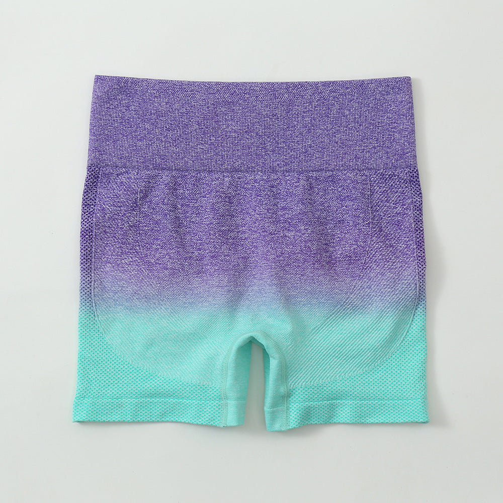 Short de yoga rayé taille haute, pantalon moulant pour femme, leggings de sport, de course à pied et de fitness