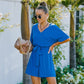 European And American Summer Women's Solid Color Jumpsuit