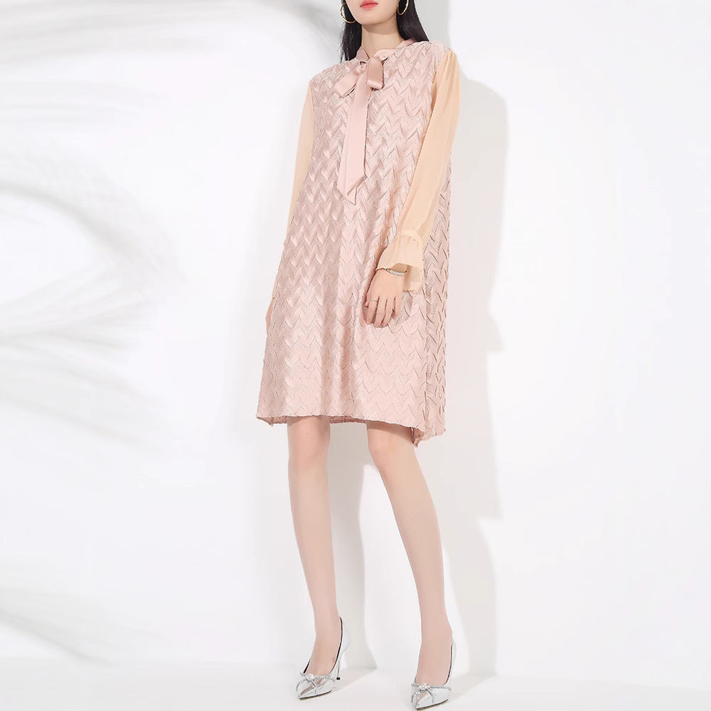 Women's Fashion Loose And Slimming Tie Dress