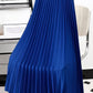 Fashion Women Solid Color Pleated Skirt Female
