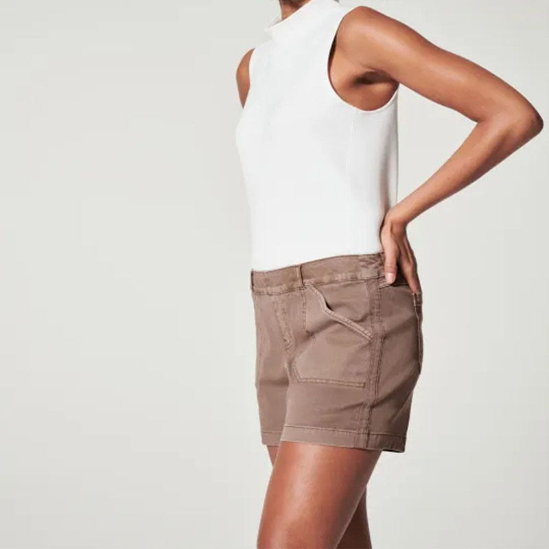 Shorts pour femmes, mode d'été, shorts haute élasticité avec poches, pantalons décontractés