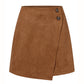 Women's Autumn And Winter Suede Irregular Skirt