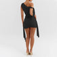 Pleated Slim Fit Skirt Mesh Stitching Two-piece Suit Pack