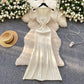 High-grade Round Neck Sleeveless Knitted Dress Women's Slim Fit