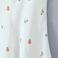 Romantic White Flowers Colorblock Mid-length Sundress
