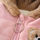 Costume trois pièces épais en velours double couche pour enfant