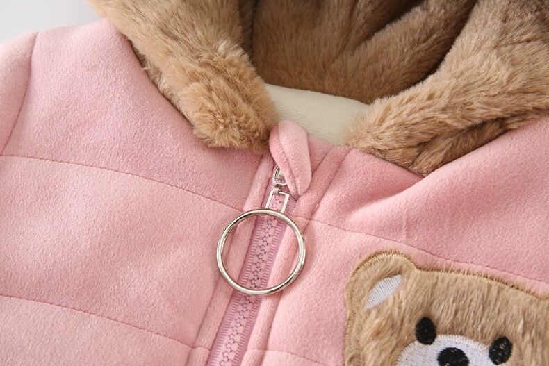 Costume trois pièces épais en velours double couche pour enfant