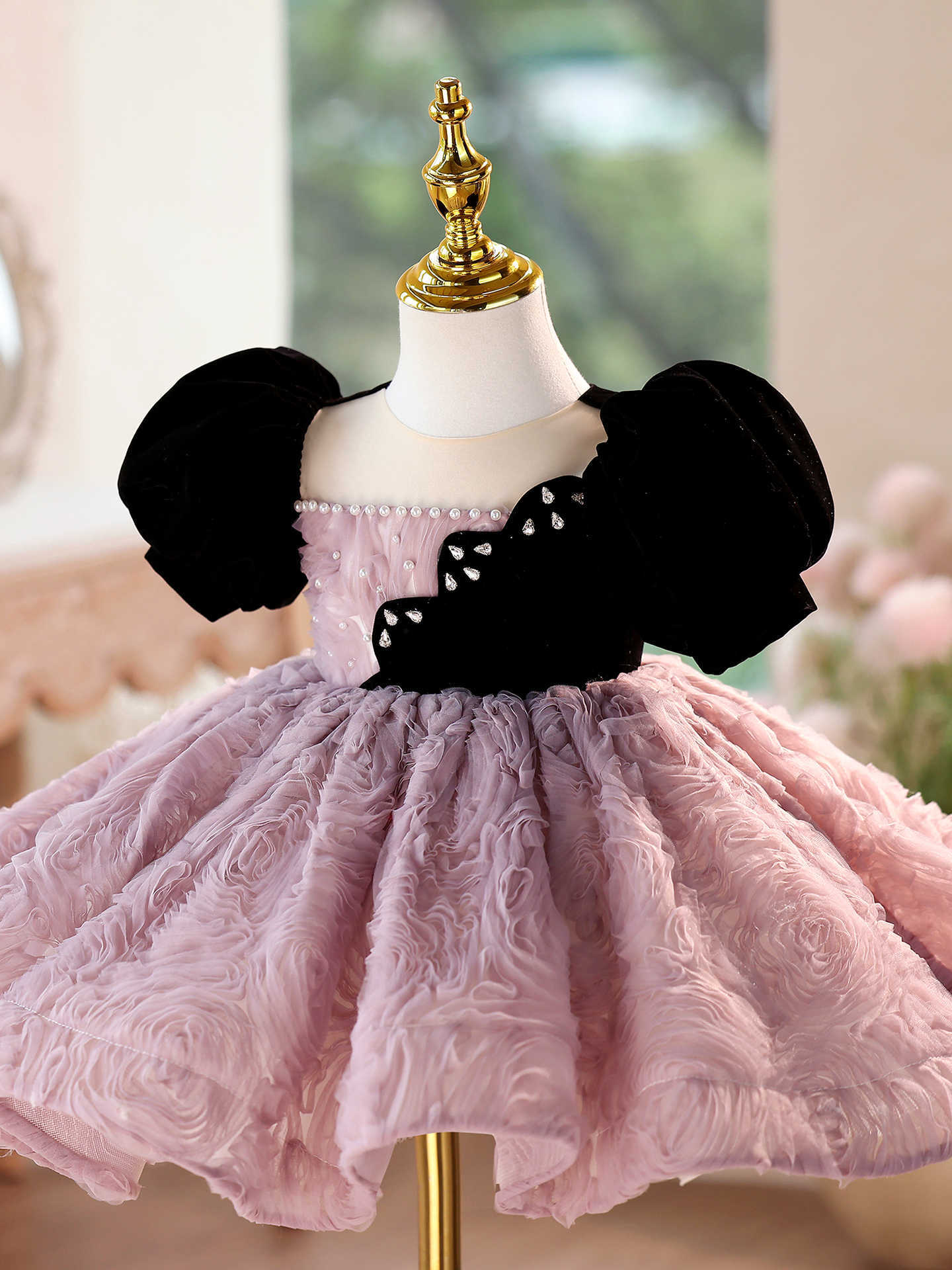 Girls' Formal Dress High Sense Piano Performance