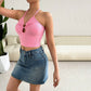 Women's Fashion Personality Slim Fit Halter Top