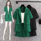 Plus Size Suit Two Piece Fat Mm Small Suit Jacket