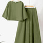 European And American Fashion Suit Solid Color Short Sleeve Loose Trousers Two-piece Set