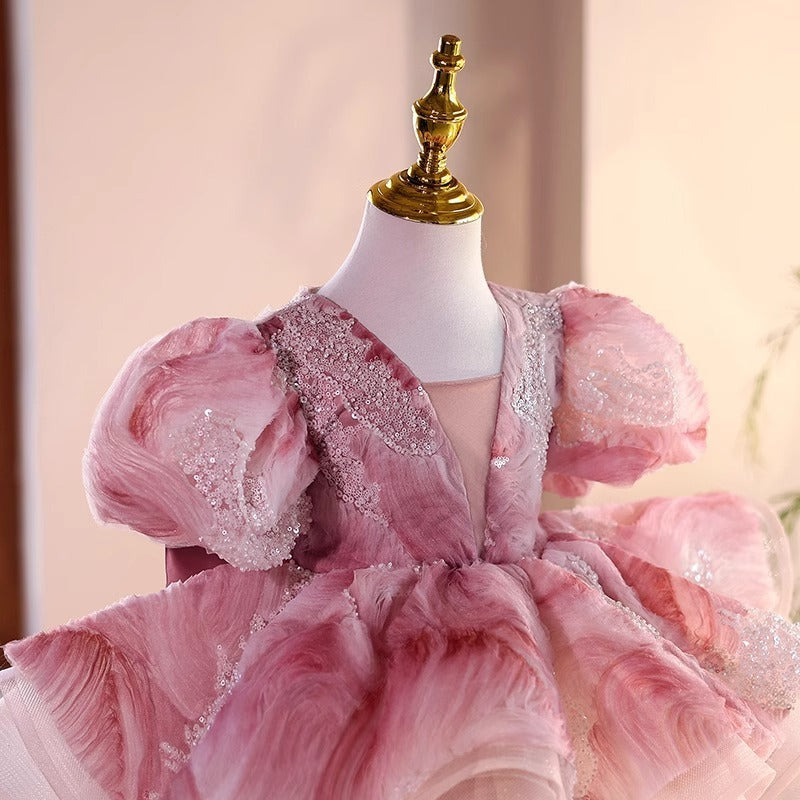Children's Dress Wedding Piano Playing Small Host Performance Costume
