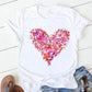 T-shirt à manches courtes imprimé floral tendance