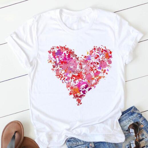 T-shirt à manches courtes imprimé floral tendance