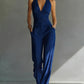 Halter Top And High-waisted Wide-leg Pants Casual Set