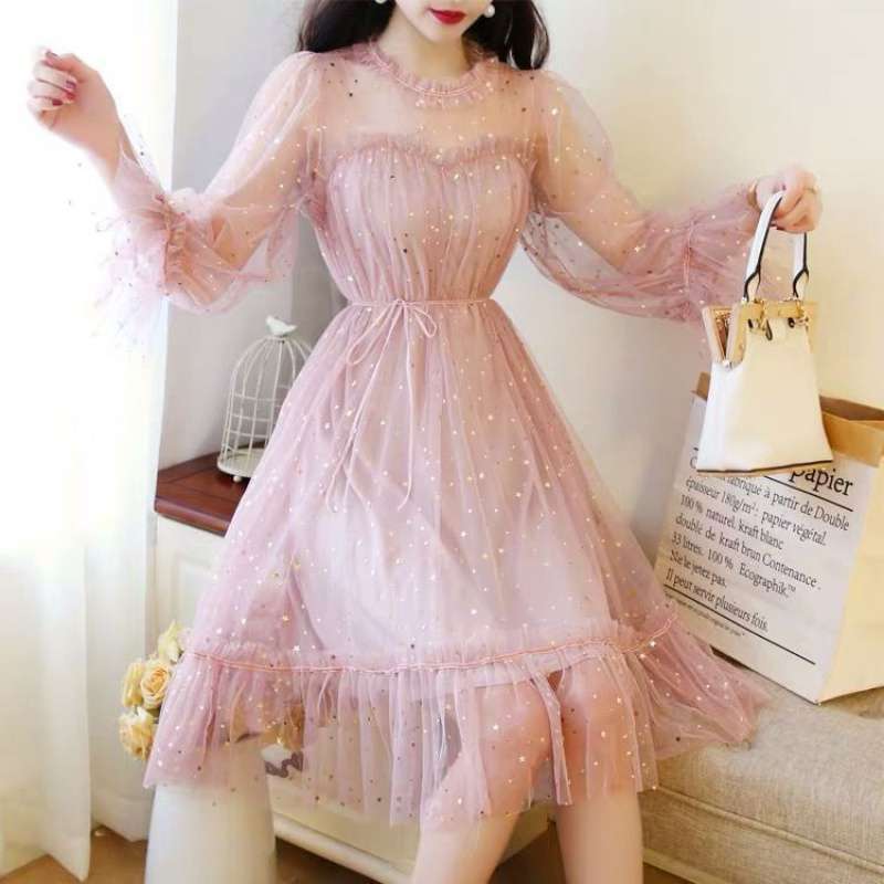 Robe étoile en maille douce 