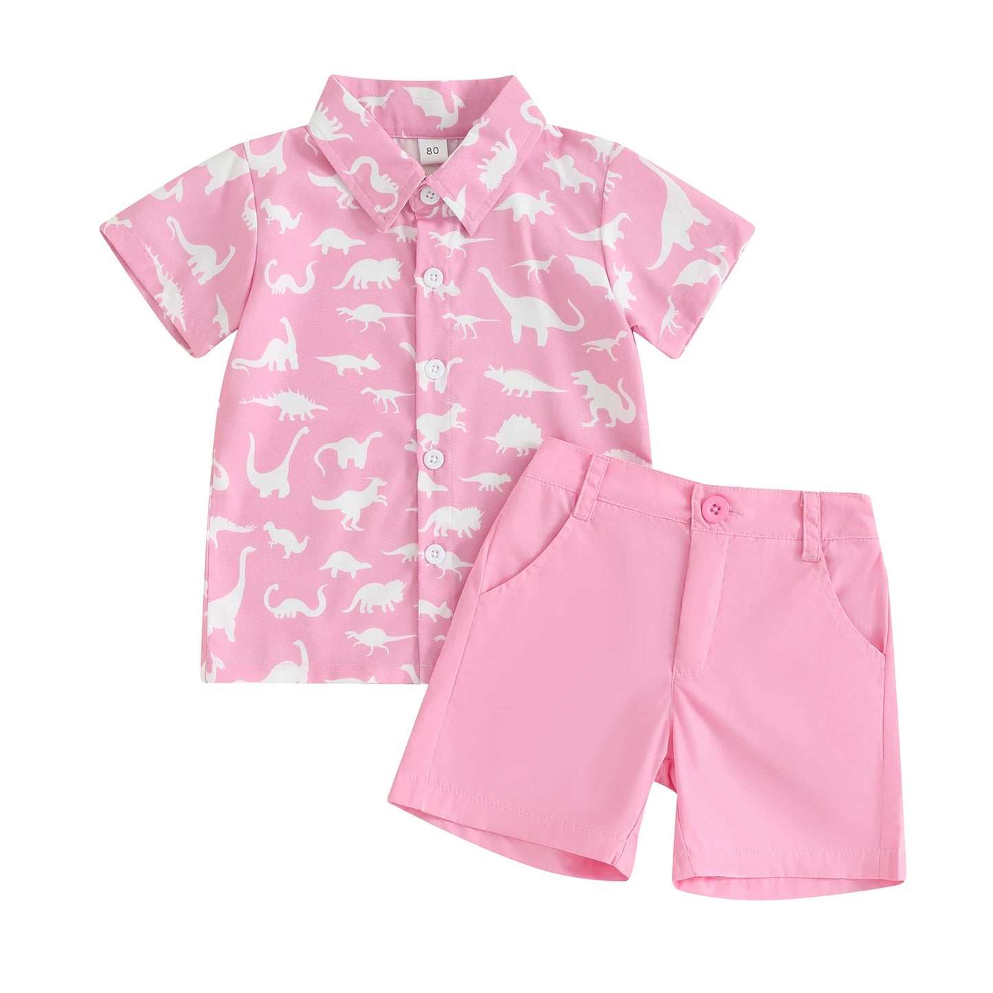 Ensemble chemise et short à imprimé animal pour enfant
