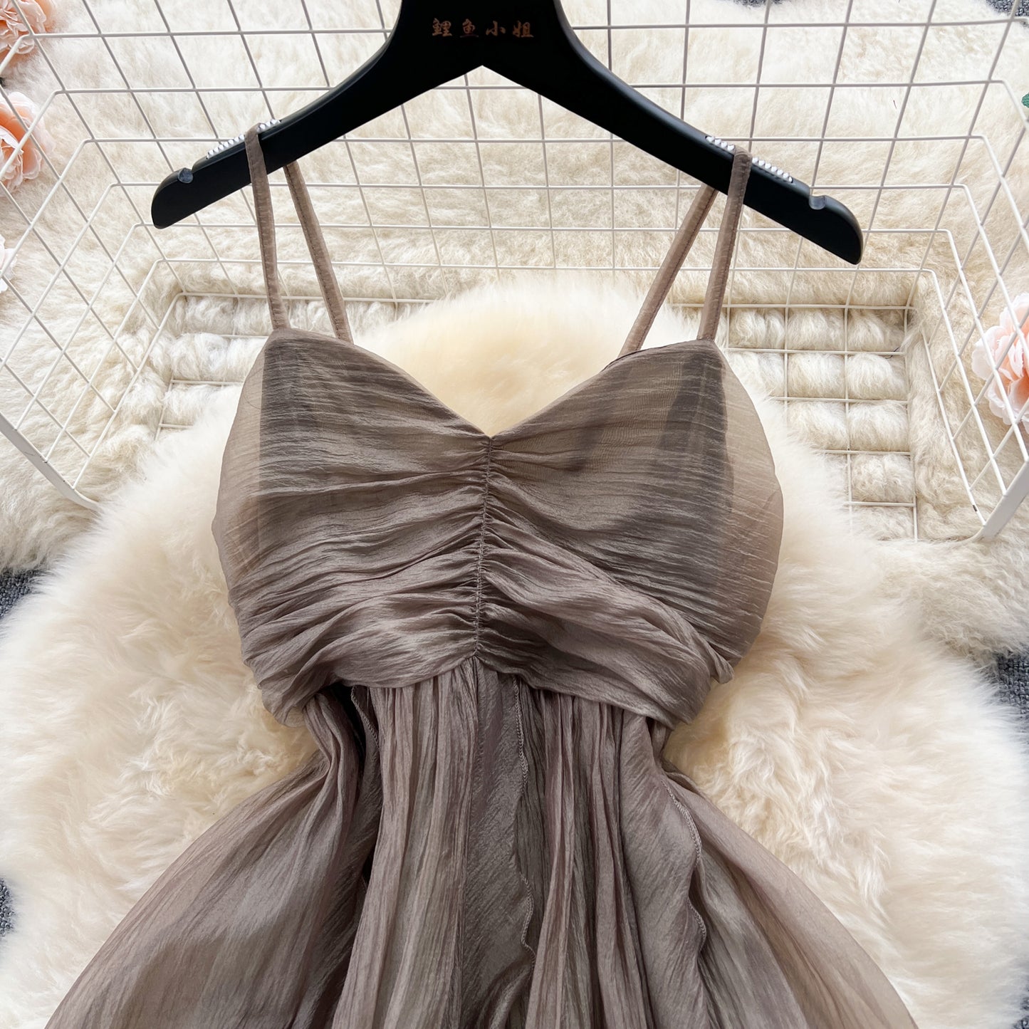 Travel Holiday Style Bandeau Sling Long Dress