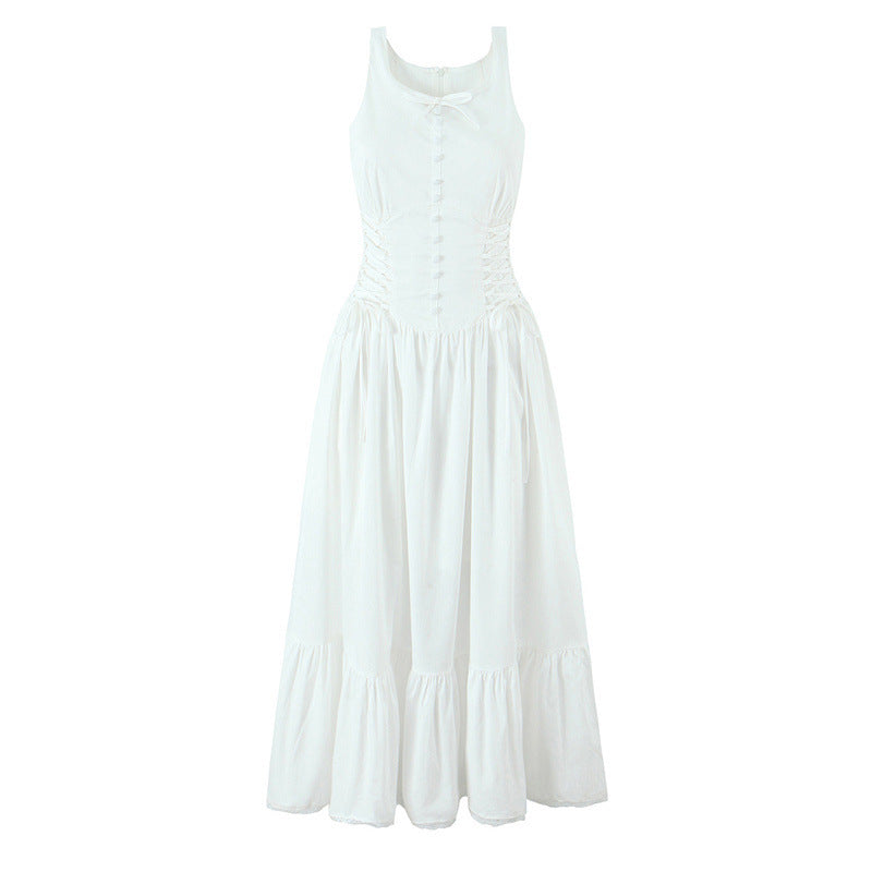 Bohemian Bow Mid-length Dress