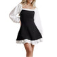 European And American Off-shoulder Flounced Skirt