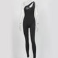 Solid Color Strapless Jumpsuit