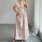 New Womens Floral-print Maxi Dress