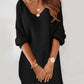 Women's Casual Loose Solid Color Plush Dress