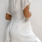 Women's Loose Leisure All-matching Temperament V-neck Buttons Fitted Waist Jumpsuit