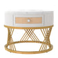 Fibreboard Metal Round Coffee Table