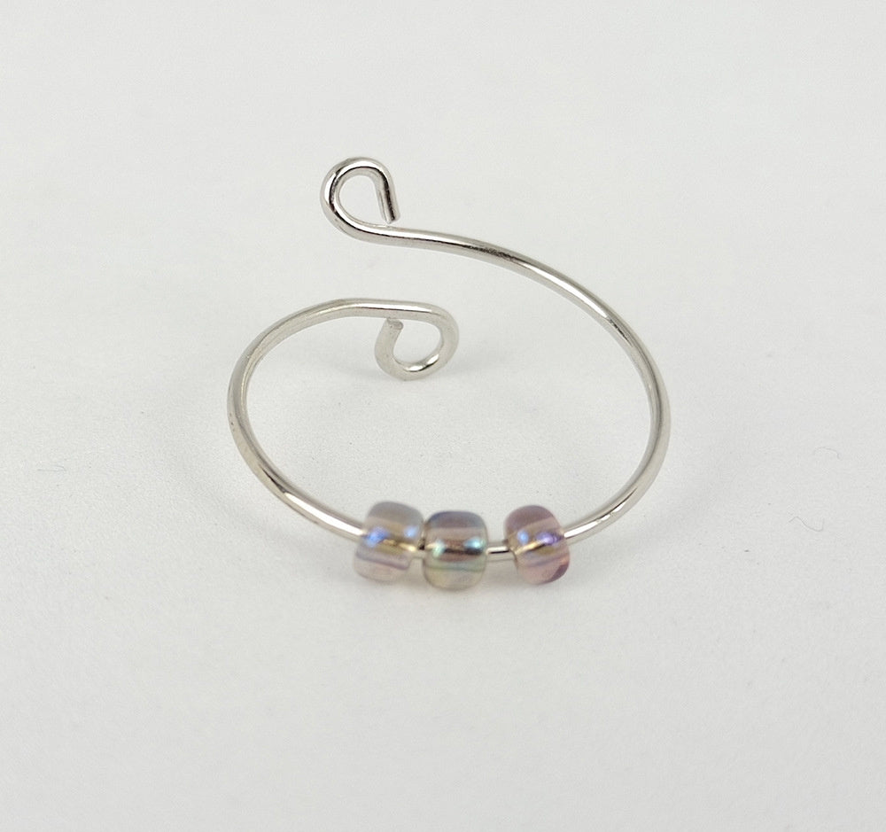 Rotating Anti-stress Anxiety Ring Fashionable Cute Adjustable Ring