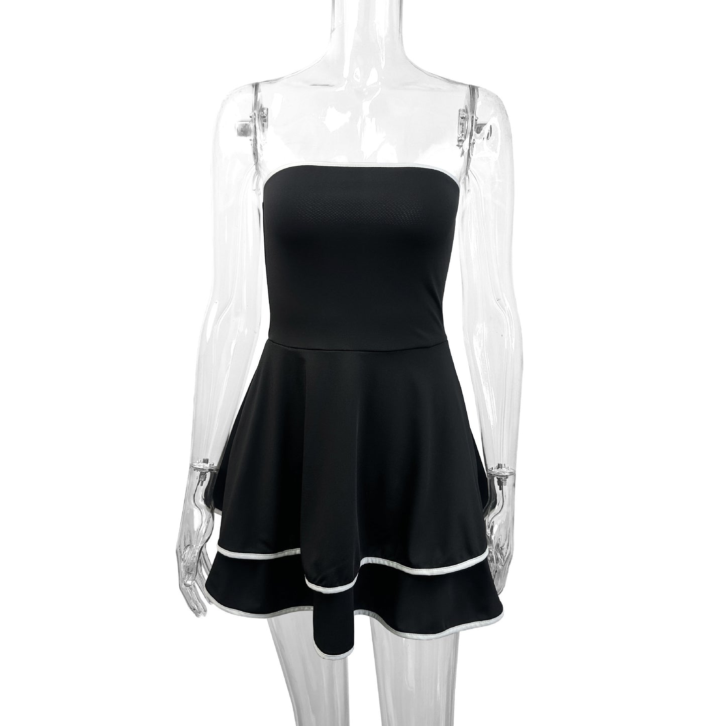 Women's Fashion Backless Tube Top Cake Dress