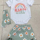Children's Romper Shorts And Headscarf Set