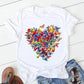 T-shirt à manches courtes imprimé floral tendance