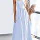 Patchwork Plaid Sling Elastic Large Swing Dress